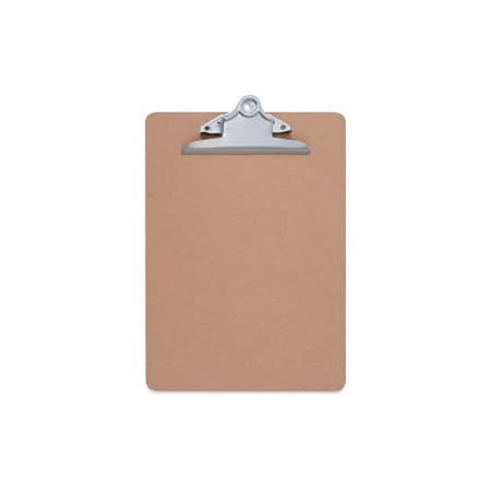 Universal Hardboard Clipboard, 1-1/4" Capacity, Holds 8-1/2 x 11, Brown UNV40304***